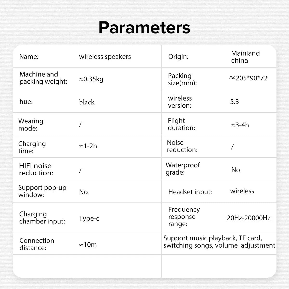 Wireless Bluetooth-Compatible Speaker, Wireless Bass Speaker, Portable Wireless Speaker with Long Play Time, USB Rechargeable Speaker, Wireless Pairing Speaker Suitable for Home, Outdoor, Supports TF