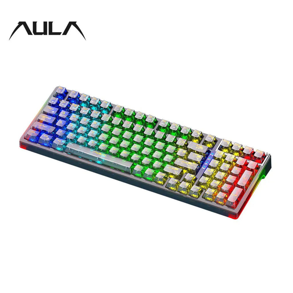 Wireless Gaming Keyboard, RGB Backlight Gaming Keyboard, Rechargeable Wireless Keyboard for Home Office, Backlit Keyboard, Gaming Accessories for Boys & Girls as Gift