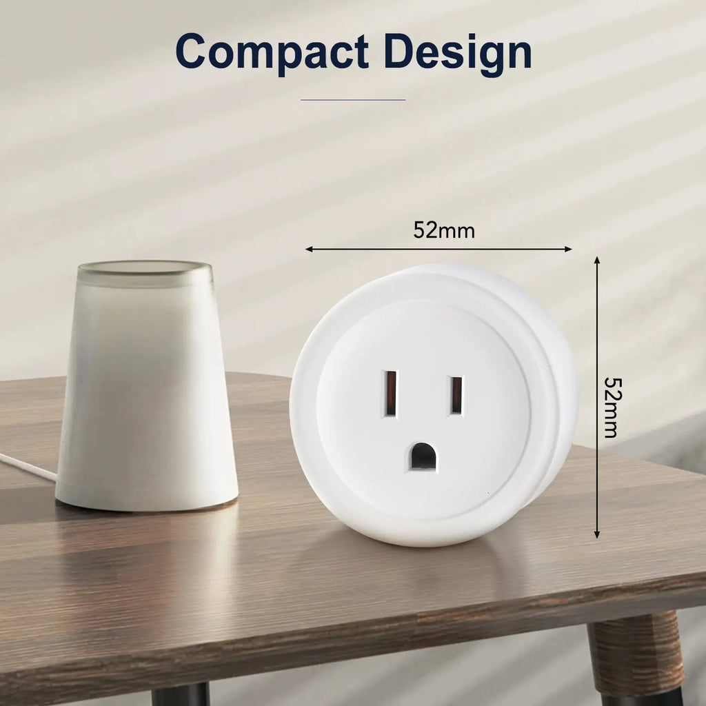 4‑Pack White Wi‑Fi Smart Plug 10 a 110–240 V