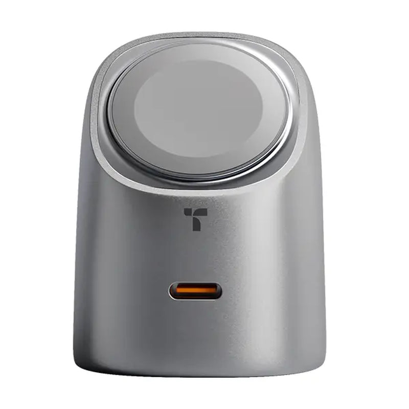 TORRAS Flasheye 45W 2-In-1 Charger for Apple Watch, Snap-On Magnetic Charging, 45W USB-C PD Fast Charging for Iphone17 16 15 14 13Pro Max, Ipad & Macbook, Travel, Compact Cute Desk Charger, Foldable Plug, Travel Friendly, Minimal Setup for Apple Lovers