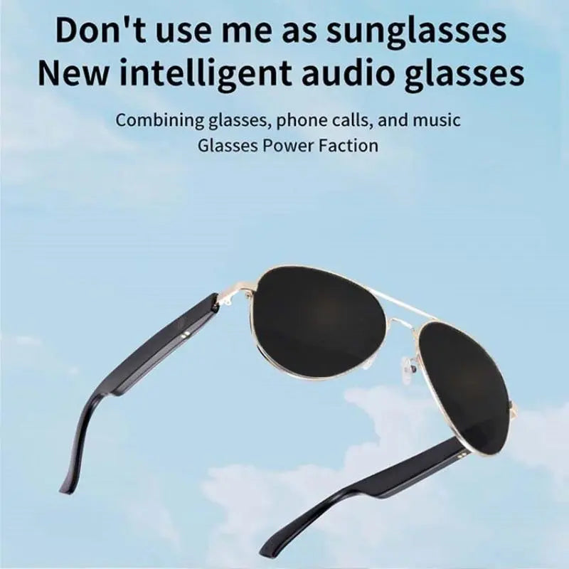Smart Glasses, Music Earphone Smart Glasses, Music & Call Glasses, Sunglasses with UV380 Protective, Smart & Wearable Devices