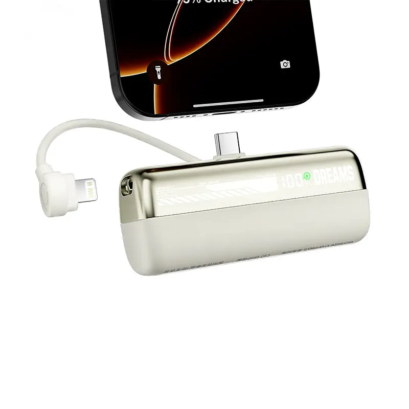 Lzaitai Mini Power Bank PD20W Portable Charger 10000Mah USB-C & Lightning Fast Charging Battery Pack for Iphone 6-17 Pro Max Samsung Galaxy S25/S24/S23 Android Compact Smartphone Charger