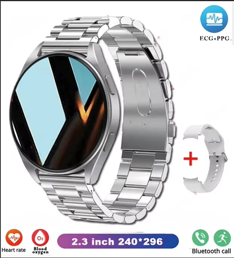 New Bluetooth Call Smart Watch Women Custom Dial Steel Watches Men Sports Fitness Tracker Heart Rate Smartwatch