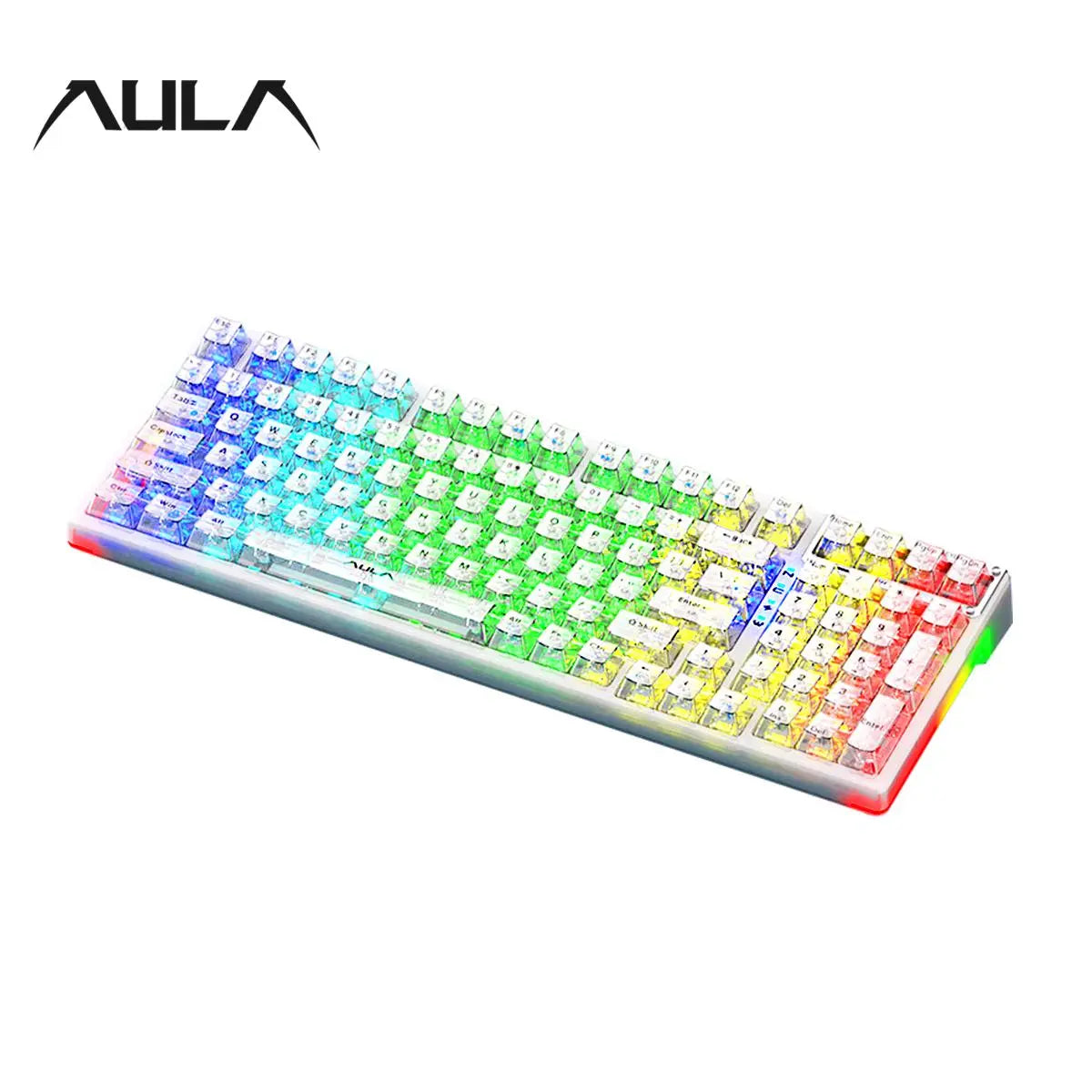 Wireless Gaming Keyboard, RGB Backlight Gaming Keyboard, Rechargeable Wireless Keyboard for Home Office, Backlit Keyboard, Gaming Accessories for Boys & Girls as Gift