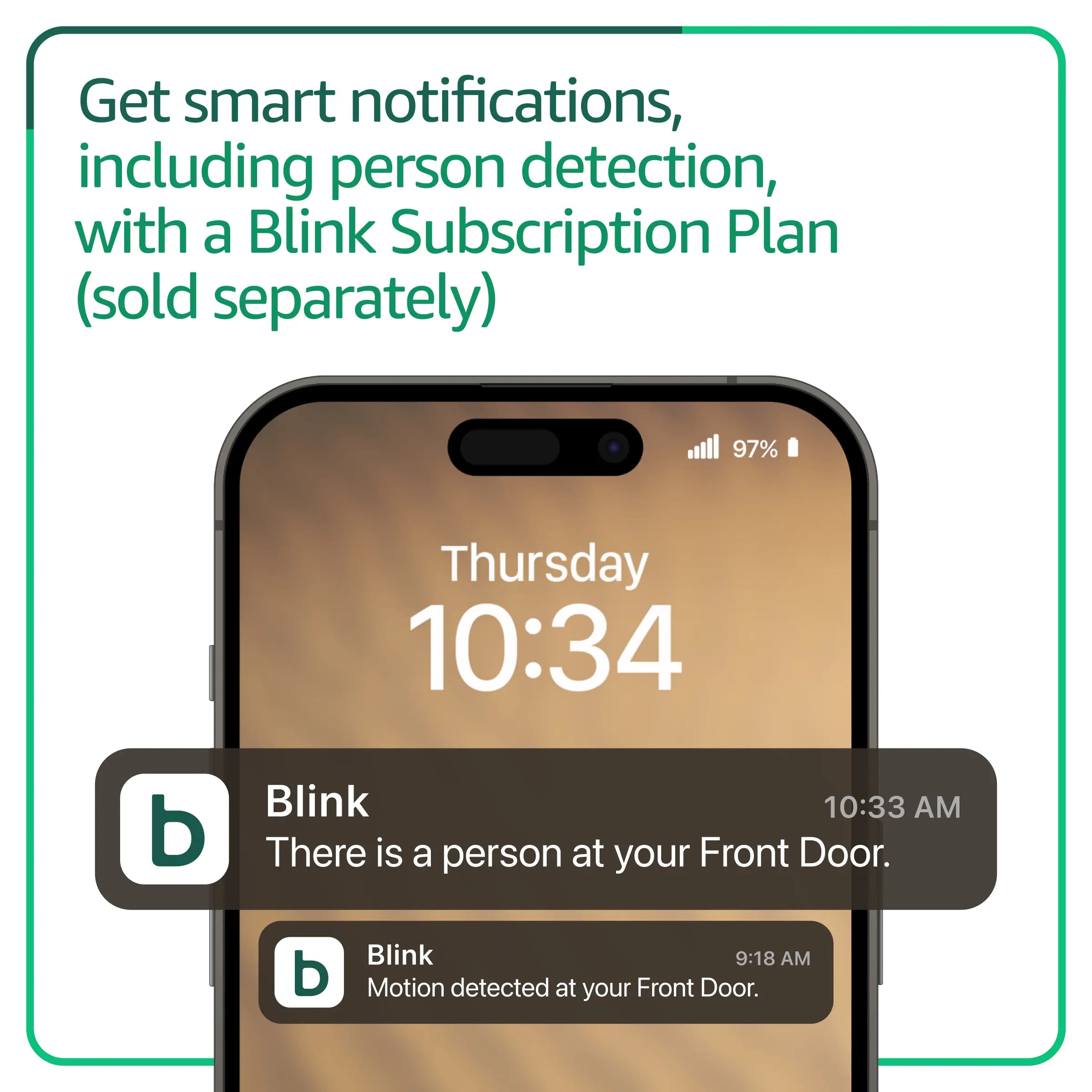 All-New Blink Video Doorbell – Sync Module Core Included (Black)