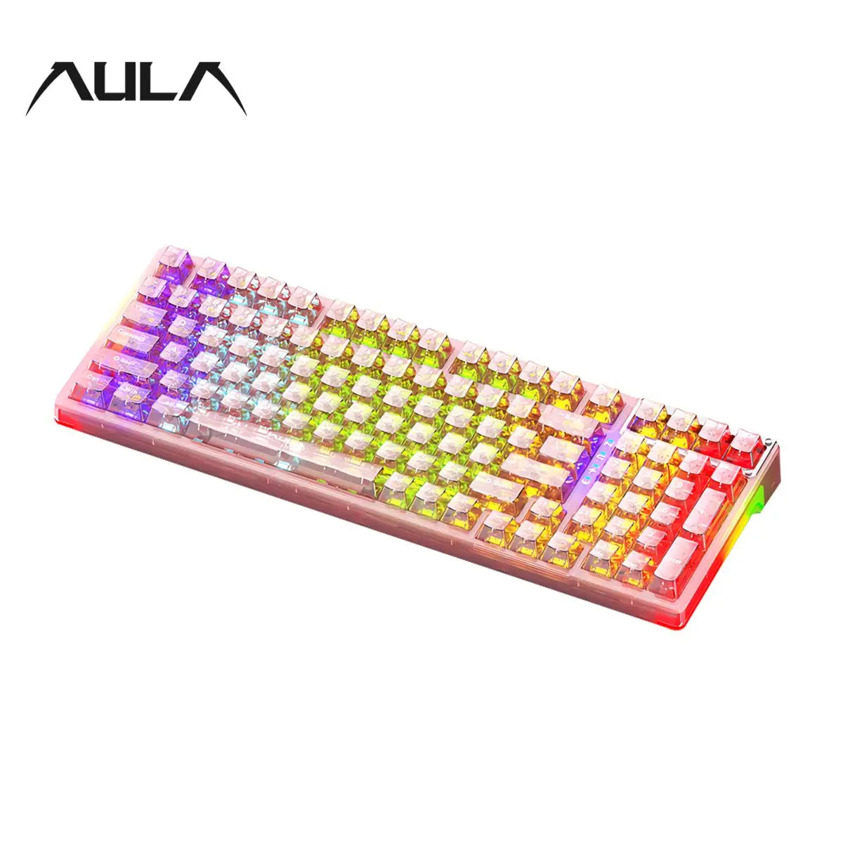 Wireless Gaming Keyboard, RGB Backlight Gaming Keyboard, Rechargeable Wireless Keyboard for Home Office, Backlit Keyboard, Gaming Accessories for Boys & Girls as Gift