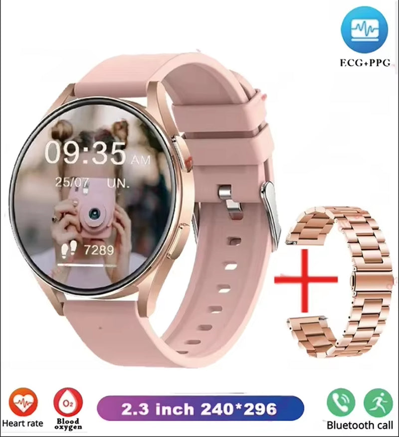New Bluetooth Call Smart Watch Women Custom Dial Steel Watches Men Sports Fitness Tracker Heart Rate Smartwatch