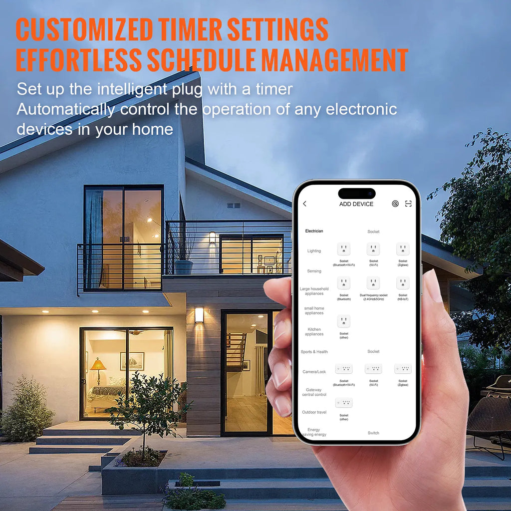 VEVOR 4 Pack Smart Plug, Tiktokshopblackfriday, Voice Control Outlet, Remote & Scheduled, Works with Alexa & Google Home Assistant, Remote Control App Compatible with Android 5.0 or Higher & Ios 10.0 or Highe