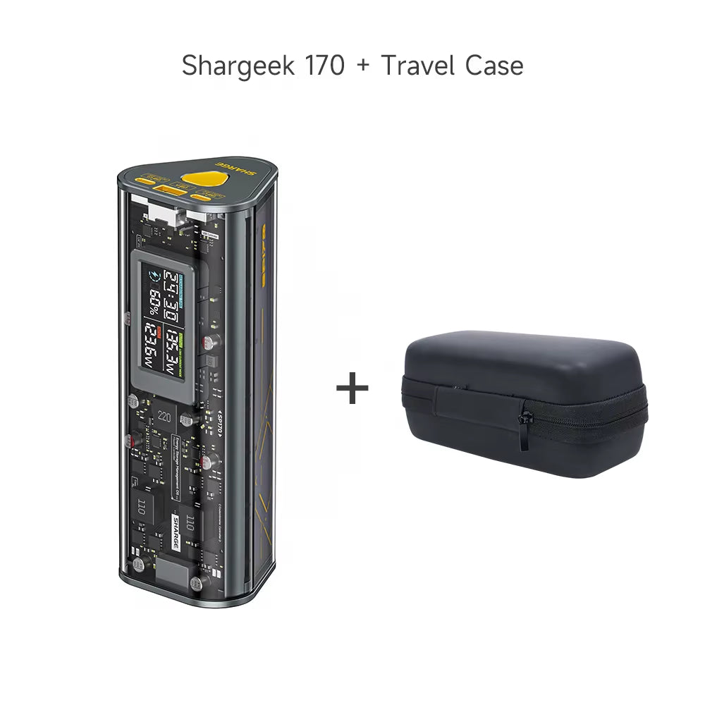 Power Bank 24000Mah 170W Output Fast Charge with IPS Smart Screen Display IP66 Waterproof for Macbook Tablet Iphone 15Pro