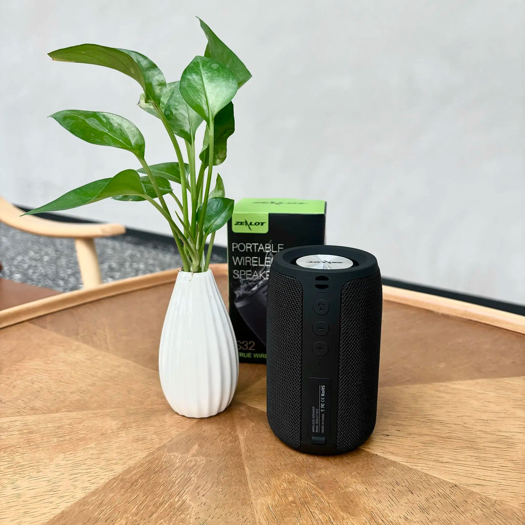 ZEALOT S32 Wireless Speaker, 10W Portable Waterproof Speaker, Rechargeable Outdoor Speaker, Bluetooth-Compatible 5.2 Speaker for Home & Party
