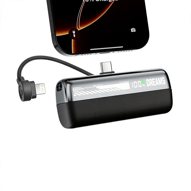 Lzaitai Mini Power Bank PD20W Portable Charger 10000Mah USB-C & Lightning Fast Charging Battery Pack for Iphone 6-17 Pro Max Samsung Galaxy S25/S24/S23 Android Compact Smartphone Charger