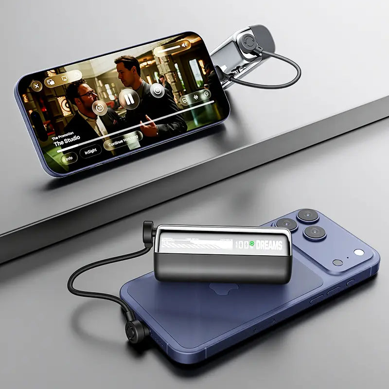 Lzaitai Mini Power Bank PD20W Portable Charger 10000Mah USB-C & Lightning Fast Charging Battery Pack for Iphone 6-17 Pro Max Samsung Galaxy S25/S24/S23 Android Compact Smartphone Charger