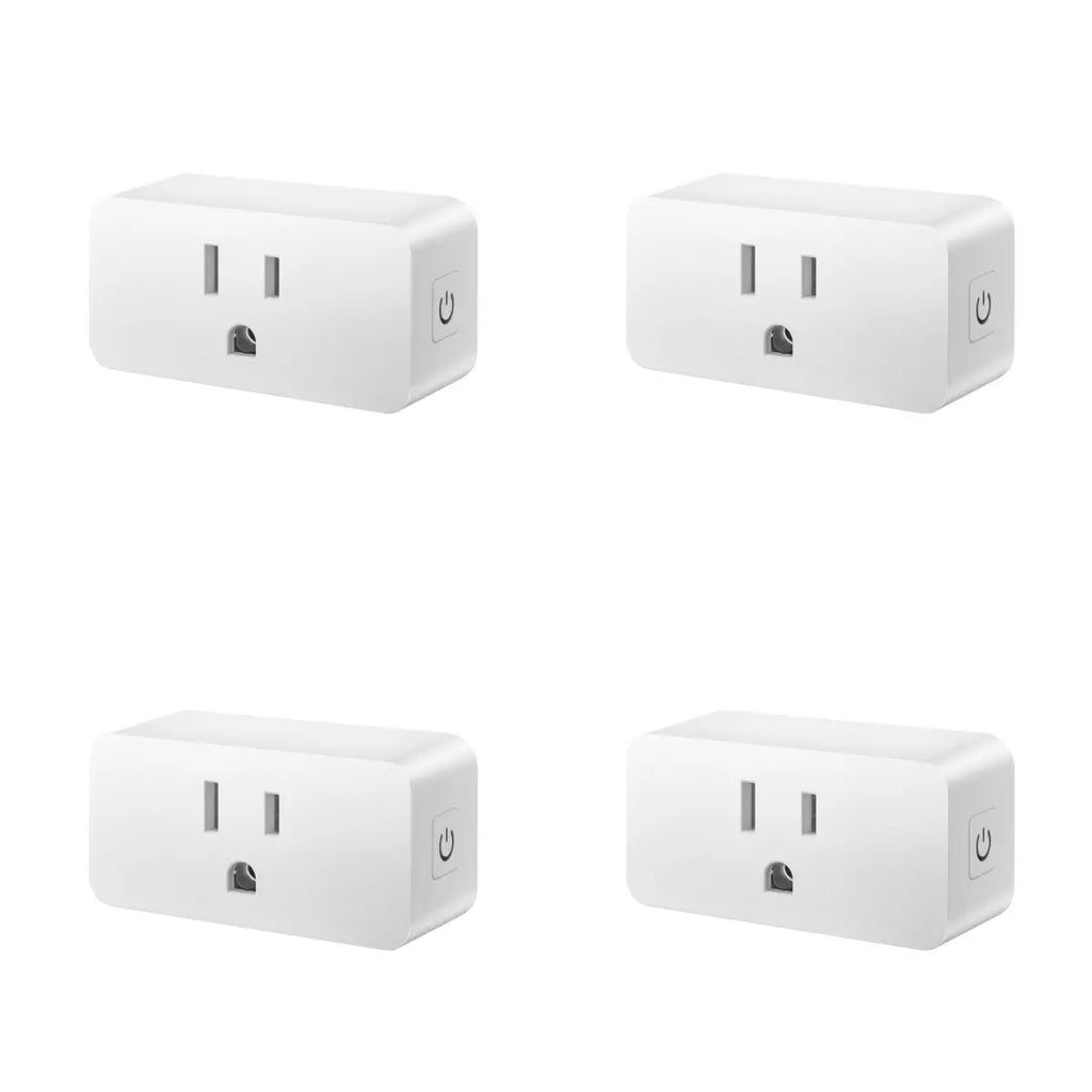 VEVOR 4 Pack Smart Plug, Tiktokshopblackfriday, Voice Control Outlet, Remote & Scheduled, Works with Alexa & Google Home Assistant, Remote Control App Compatible with Android 5.0 or Higher & Ios 10.0 or Highe