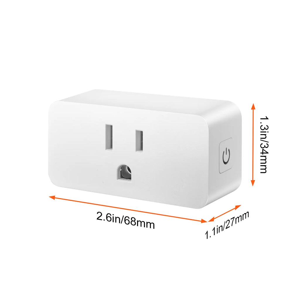 VEVOR 4 Pack Smart Plug, Tiktokshopblackfriday, Voice Control Outlet, Remote & Scheduled, Works with Alexa & Google Home Assistant, Remote Control App Compatible with Android 5.0 or Higher & Ios 10.0 or Highe