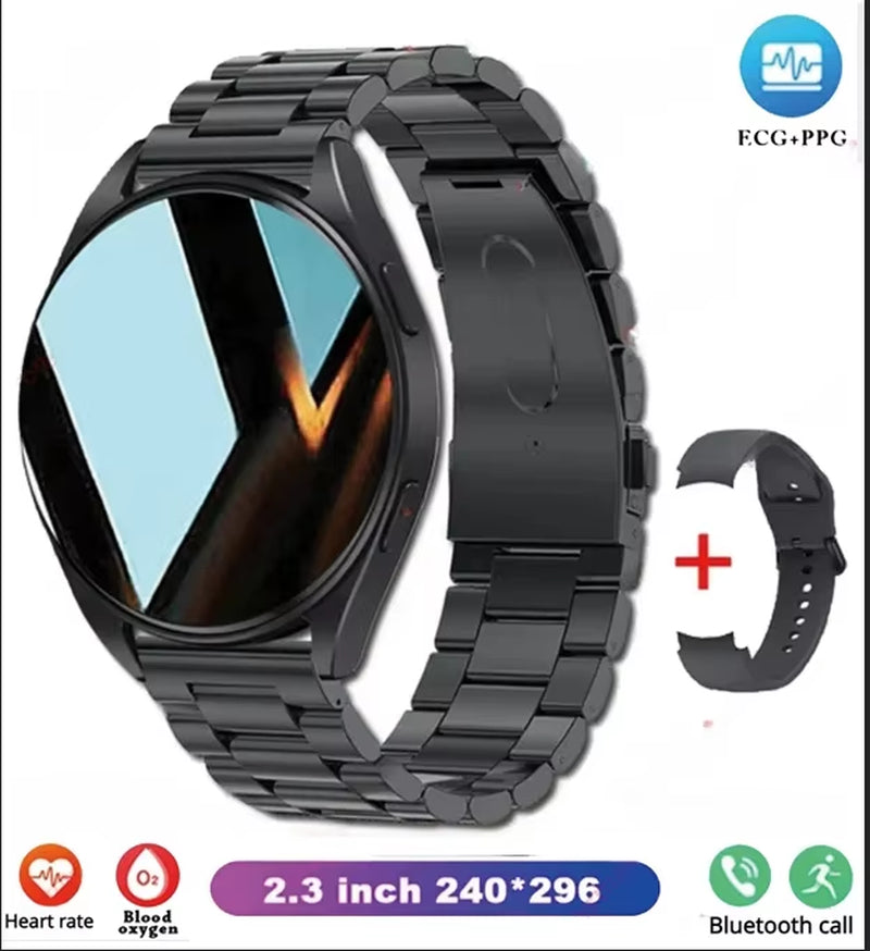 New Bluetooth Call Smart Watch Women Custom Dial Steel Watches Men Sports Fitness Tracker Heart Rate Smartwatch