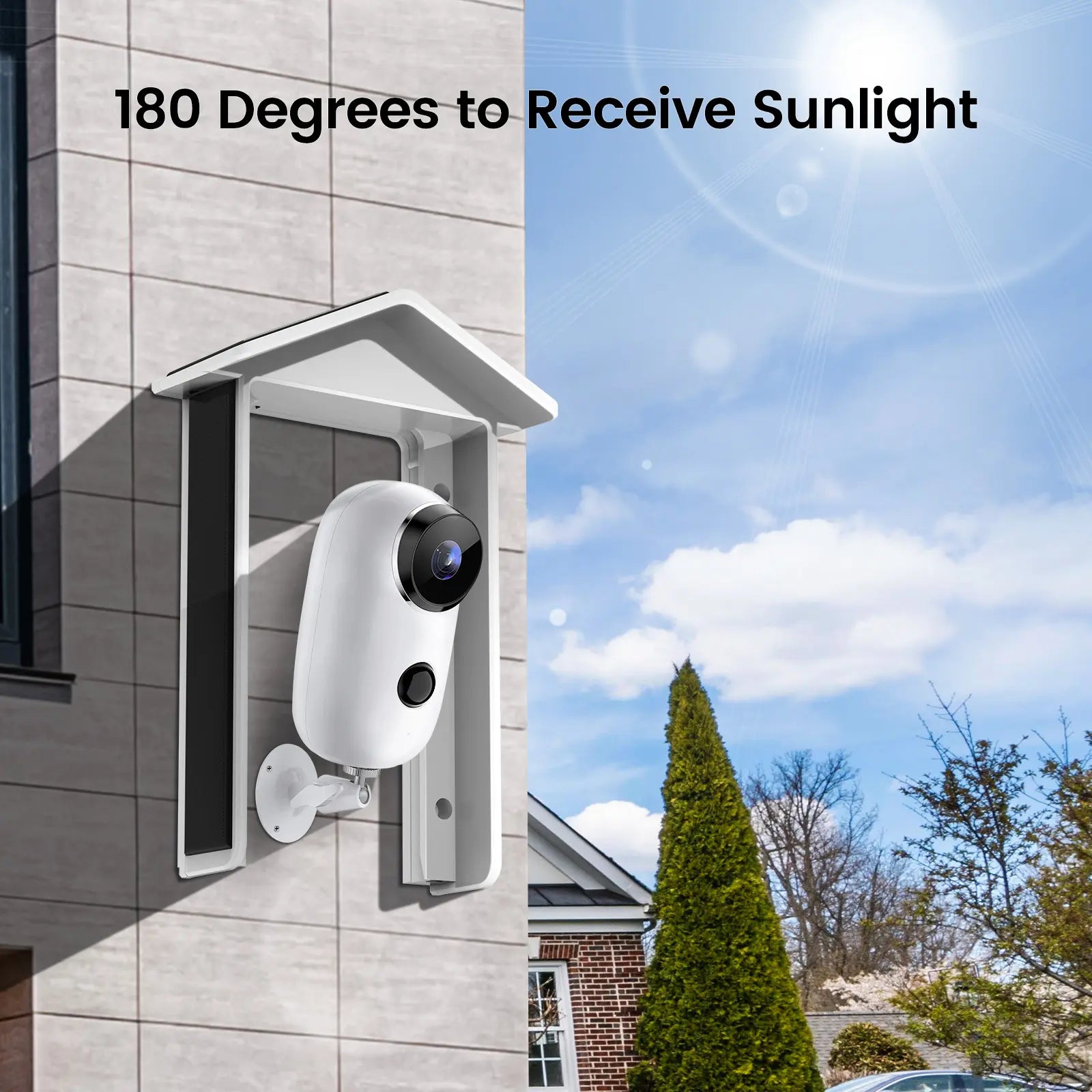 XTU Solar Charger for Video Doorbell, Compatible with Video Doorbell 2Nd Gen (2020 Release), and All Battery-Powered Video Doorbells and Cameras (With Micro Usb/Type C), Waterproof Continuous Charging,Please Verify Device Port and Size .