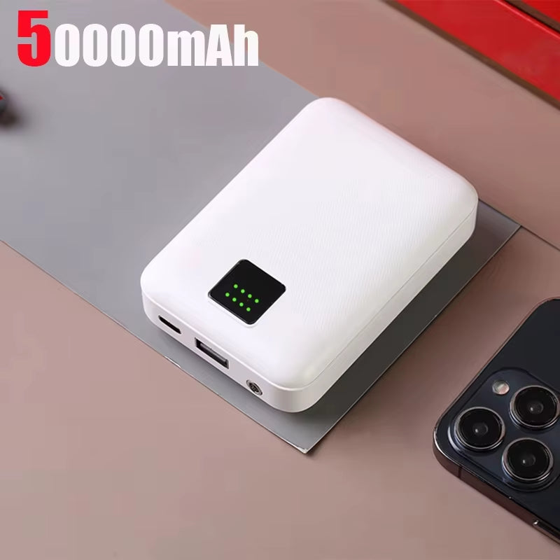 50000Mah Powerbank for Heating Vest Jacket Gloves Heated Auxiliary Battery DC 7.4V Portable Powerbank Electric Heating Equipment