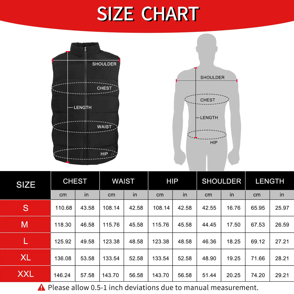 Down Heated Vest with 90% Down, 650 Fill Electric Heated down Vest for Men Women 6 Heating Zone 3 Temperature Heating Vest