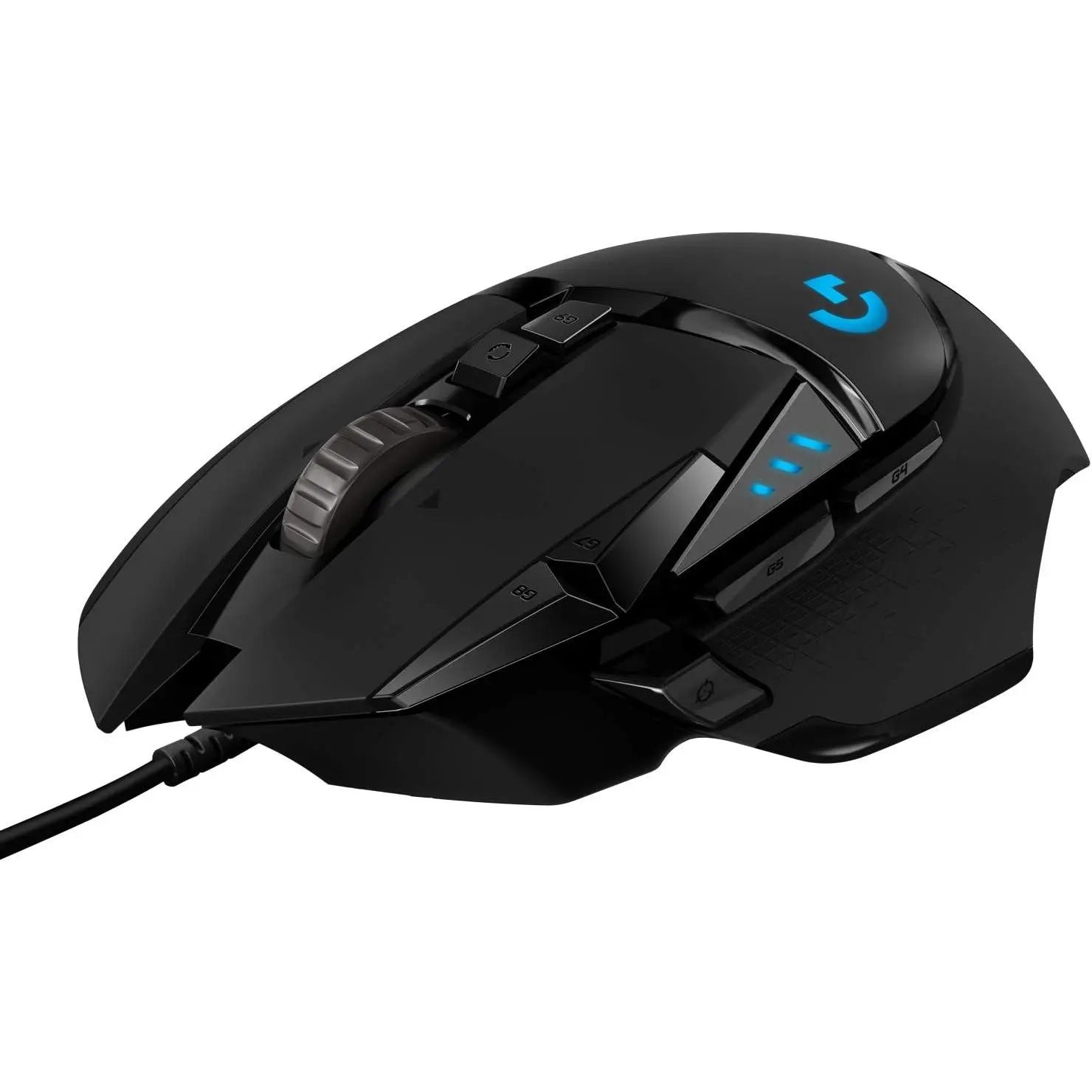 High Performance Wired Gaming Mouse, HERO 25K Sensor, 25,600 DPI, RGB, Adjustable Weights, 11 Programmable Buttons, On-Board Memory, PC / Mac