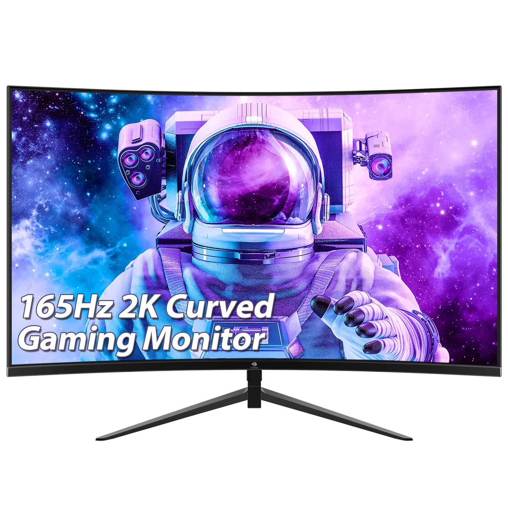 Z-EDGE 27" 165Hz QHD Curved Gaming Monitor, 16:9 2560X1440 1Ms Frameless LED Gaming Monitor, UG27Q DP&HDMI