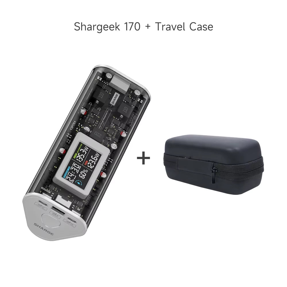 Power Bank 24000Mah 170W Output Fast Charge with IPS Smart Screen Display IP66 Waterproof for Macbook Tablet Iphone 15Pro