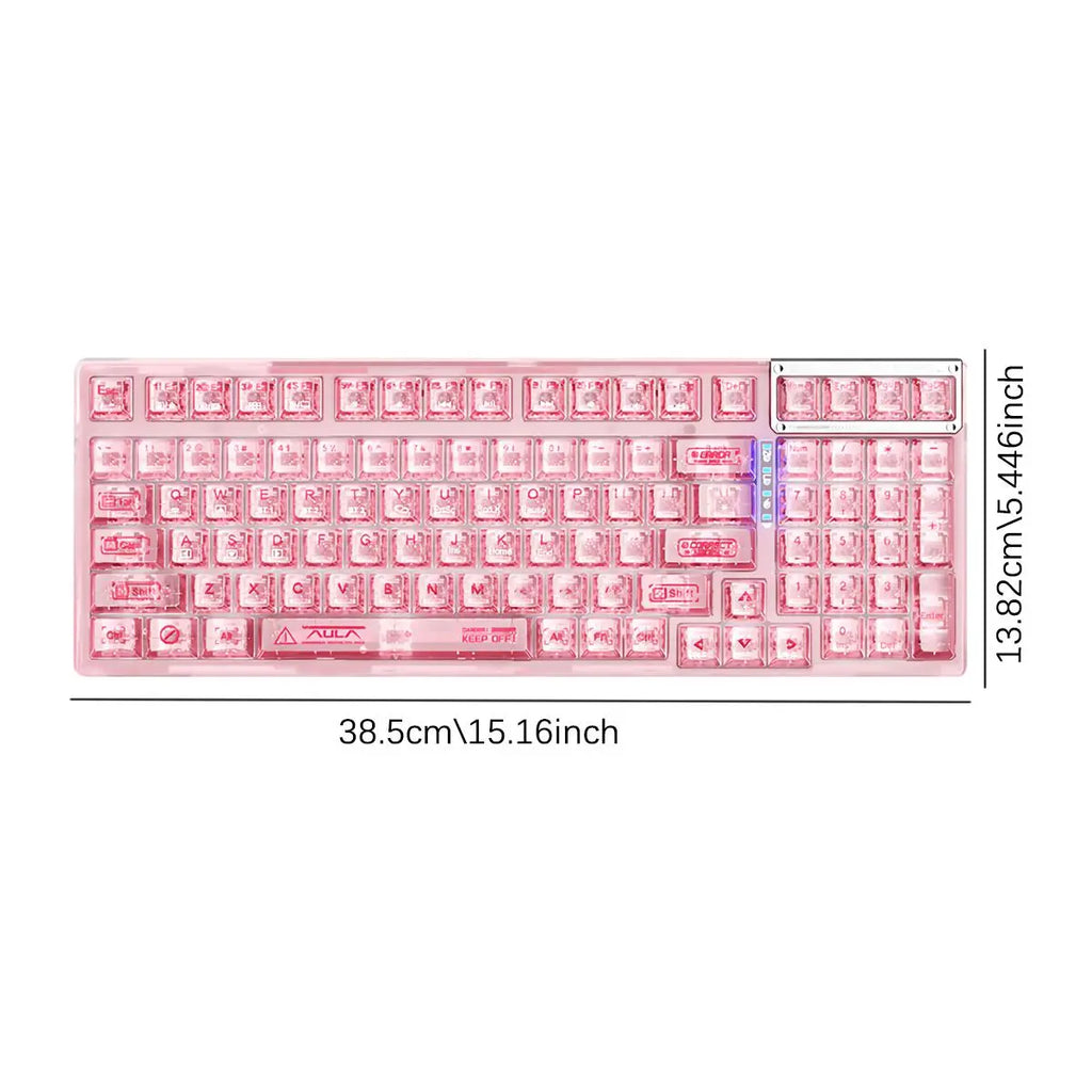 Wireless Gaming Keyboard, RGB Backlight Gaming Keyboard, Rechargeable Wireless Keyboard for Home Office, Backlit Keyboard, Gaming Accessories for Boys & Girls as Gift