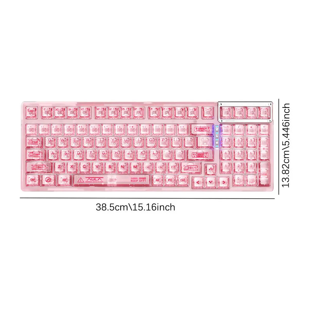 Wireless Gaming Keyboard, RGB Backlight Gaming Keyboard, Rechargeable Wireless Keyboard for Home Office, Backlit Keyboard, Gaming Accessories for Boys & Girls as Gift