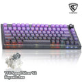 F.L Esports Mechanical Gaming Keyboard 82 Keys RGB, 80% TKL Wired Gasket Keyboard DIY Kit with Hot-Swap Switch Sockets (5-Pin) & Customizable Software Supported, Bluetooth Wireless Wired 3Modes, MK750