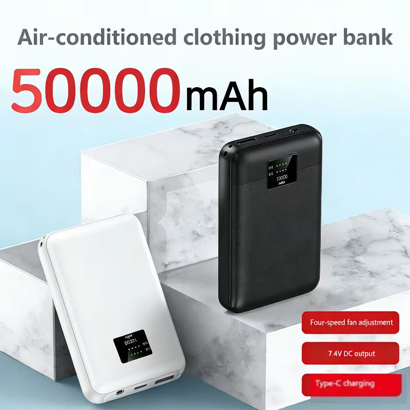 50000Mah Powerbank for Heating Vest Jacket Gloves Heated Auxiliary Battery DC 7.4V Portable Powerbank Electric Heating Equipment