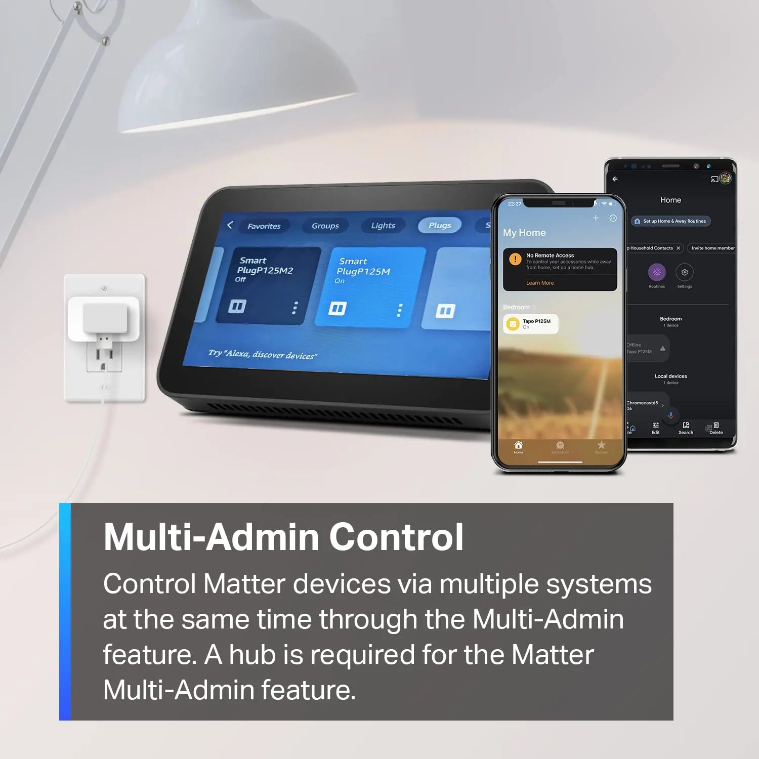Matter-Certified Smart Plug Mini 15A, Tapo P125M