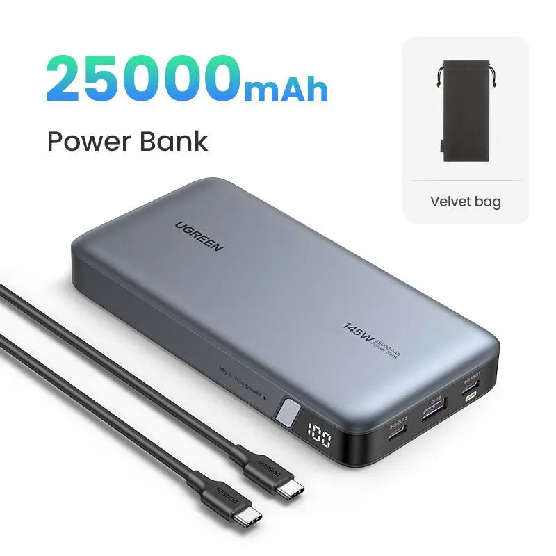 UGREEN 25000Mah PD145W Powerbank, 20000Mah PD100W Powerbank Fast Charging with Type C Cable for Iphone 17 16 Pro Max Chargeable Smartphone Accessories-Deals for You,Tiktokshopblackfriday ,Tiktokshopstockup
