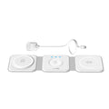 Autosky 3 in 1 Wireless Charger with 30W Fast Charge Adapter, Fast Wireless Charging Pad, Travel Charger for Multiple Devices, Foldable 3 in 1 Wireless Charging Station Apple Compatible with Iphone 15/14/13/12, Airpods 3/2, Iwatch