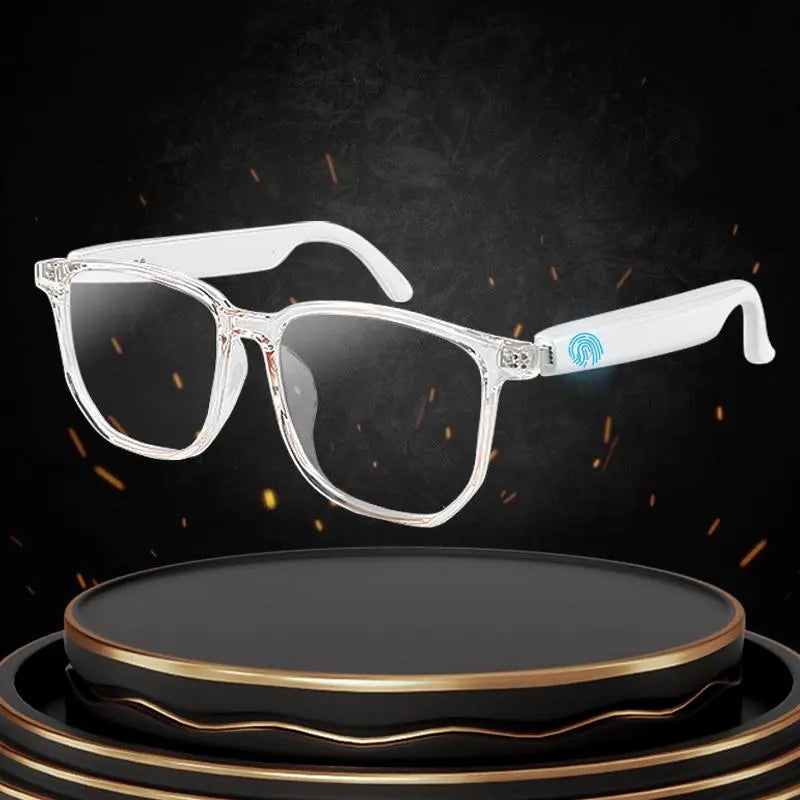 Touch Control Smart Glasses, 1 Count Wireless Smart Glasses with Mic, Smart Anti-Blue Light Glasses, Bluetooth-Compatible Smart Glasses for Men & Women, Wireless Audio Glasses, Multifunctional Smart Glasses