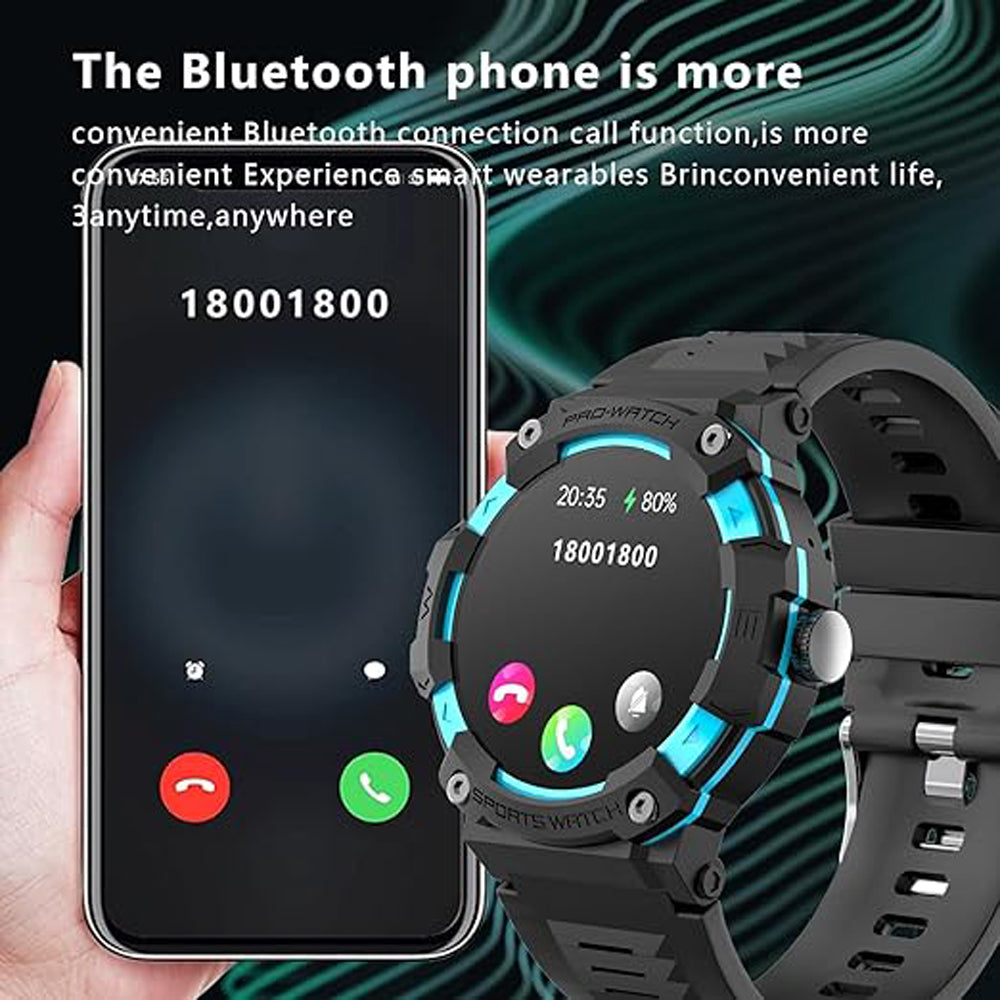 Smartwatch with GPS 1.39 Inch TFT Screen IOS Android Bluetooth 5.3,Sports Smartwatch with LED