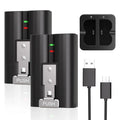 Replacement Battery for Ring Doorbell Indoor Camera 2-Pack 7200Mah Rechargeable Batteries with Dual Charging Station for Ring Video Doorbell 2/3/3 Plus/4 Spotlight and Stick up Cam Tiktokshopblackfriday