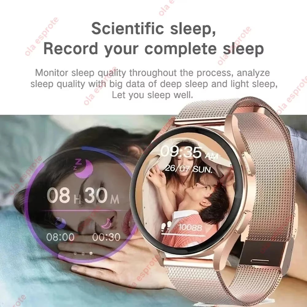 New Bluetooth Call Smart Watch Women Custom Dial Steel Watches Men Sports Fitness Tracker Heart Rate Smartwatch