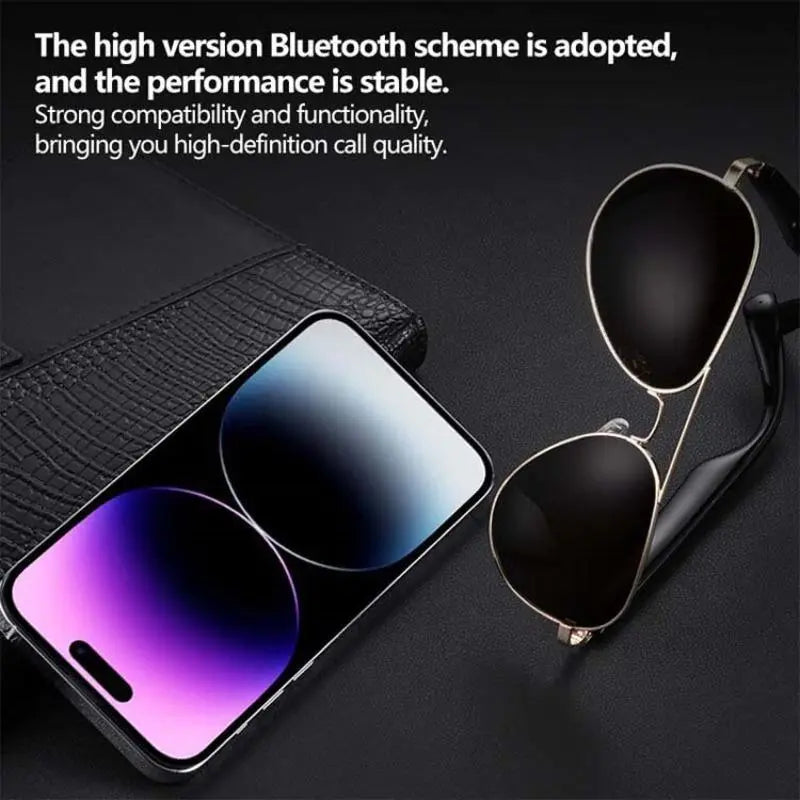 Smart Glasses, Music Earphone Smart Glasses, Music & Call Glasses, Sunglasses with UV380 Protective, Smart & Wearable Devices
