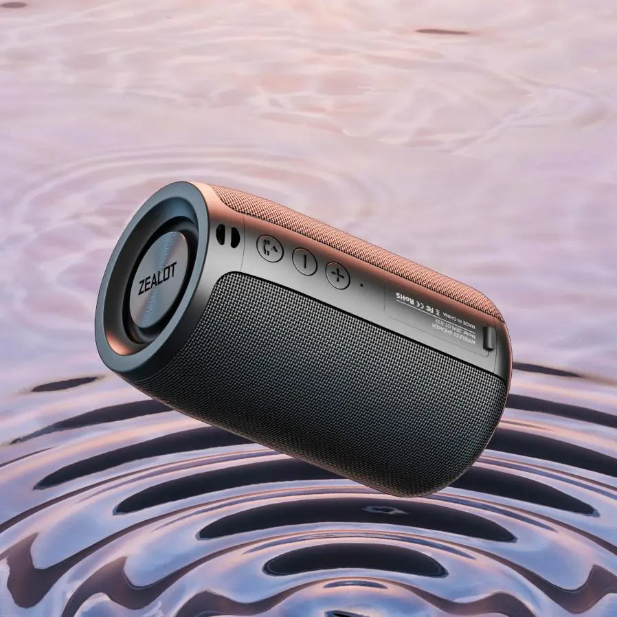 ZEALOT S32 Wireless Speaker, 10W Portable Waterproof Speaker, Rechargeable Outdoor Speaker, Bluetooth-Compatible 5.2 Speaker for Home & Party