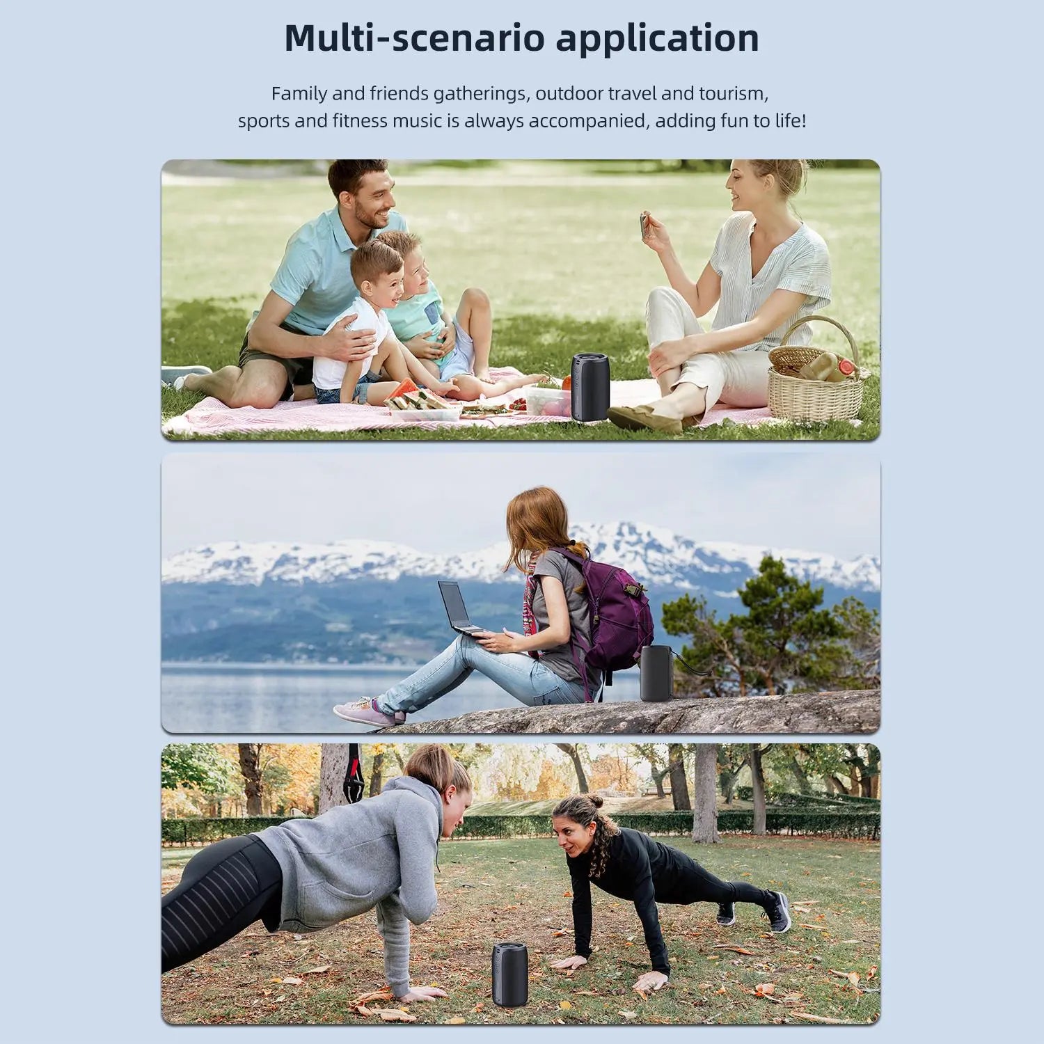 ZEALOT S32 Wireless Speaker, 10W Portable Waterproof Speaker, Rechargeable Outdoor Speaker, Bluetooth-Compatible 5.2 Speaker for Home & Party