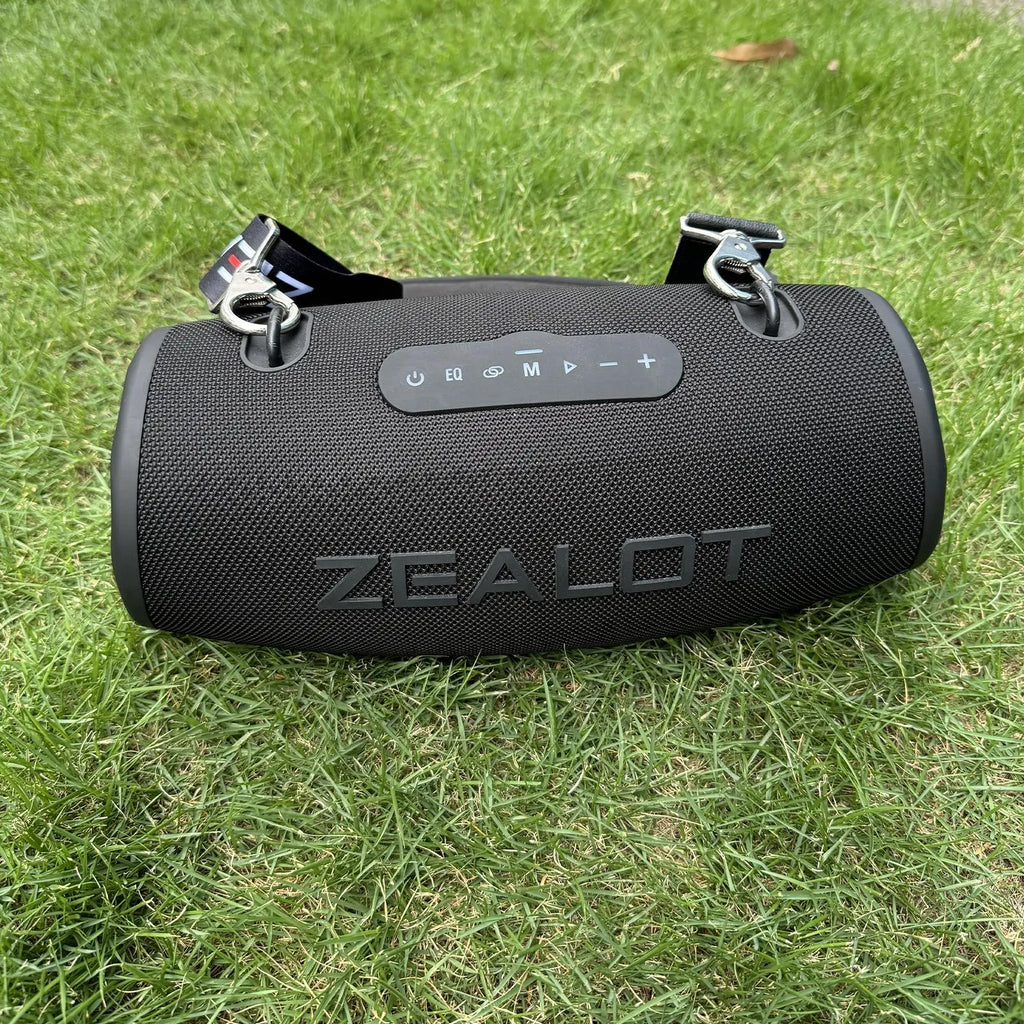 ZEALOT Zealot S87 Portable Wireless Speaker, 1 Count USB Rechargeable 80W Subwoofer Speaker, IPX6 Waterproof Speaker with RGB Light, TWS Speaker