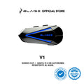 Blaise V1 Audífono Manos Libres Casco De Moto Headset Bluetooth 5.4 Impermeable IP66 Luces RGB Altavoz Bluetooth Con Micrófono Respuesta Automática Y Control Por Voz, No Intercom, 1Pc