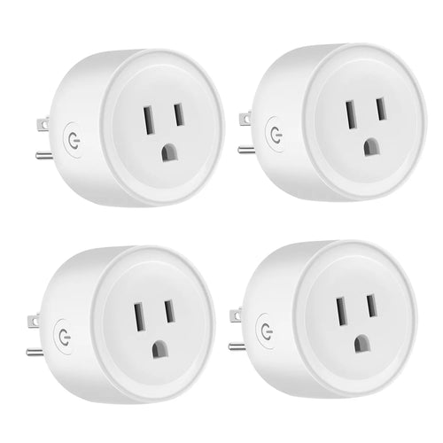 4‑Pack White Wi‑Fi Smart Plug 10 a 110–240 V
