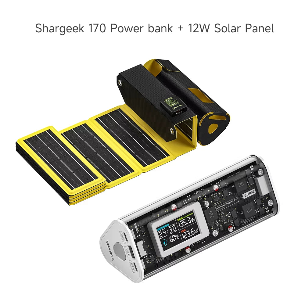 Power Bank 24000Mah 170W Output Fast Charge with IPS Smart Screen Display IP66 Waterproof for Macbook Tablet Iphone 15Pro