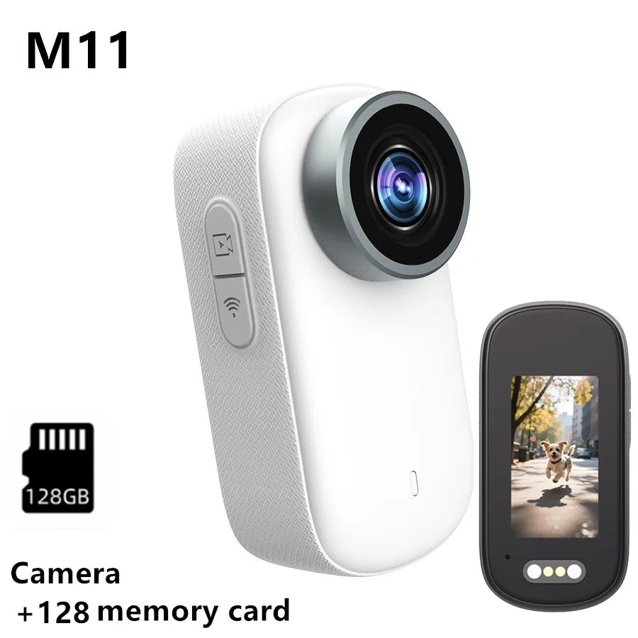 4K Pixel Cat and Dog Pet Camera, Mini Thumb Camera, Outdoor Bicycle Camera, Motorcycle Wide-Angle Camera, Portable Helmet Camera