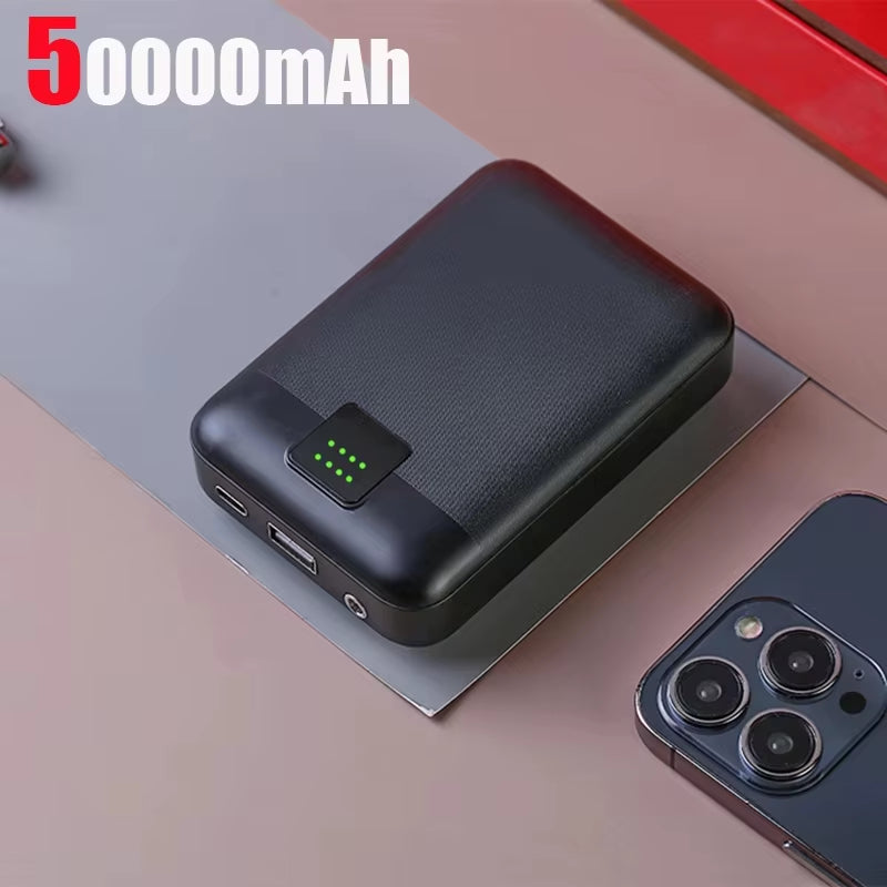 50000Mah Powerbank for Heating Vest Jacket Gloves Heated Auxiliary Battery DC 7.4V Portable Powerbank Electric Heating Equipment