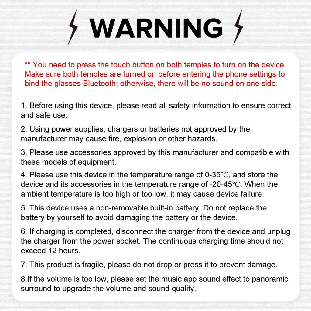 Touch Control Smart Glasses, 1 Count Wireless Smart Glasses with Mic, Smart Anti-Blue Light Glasses, Bluetooth-Compatible Smart Glasses for Men & Women, Wireless Audio Glasses, Multifunctional Smart Glasses